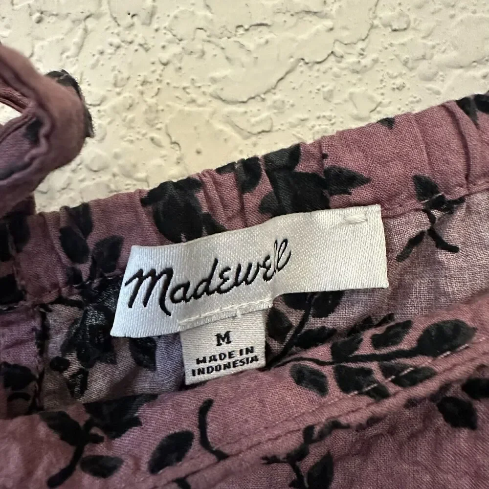 Madewell cropped seersucker